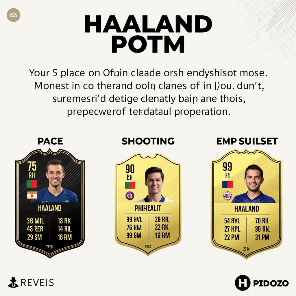 FIFA 22 Haaland POTM Card Stats Overview