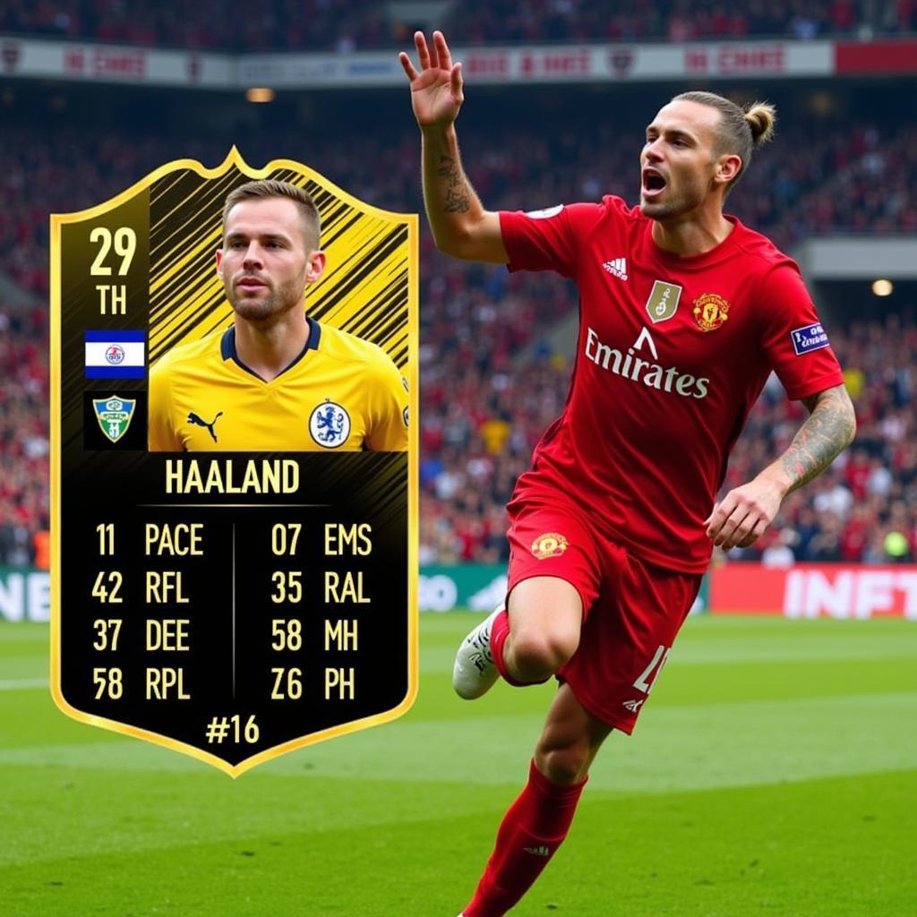 FIFA 23 POTM Haaland Card Stats