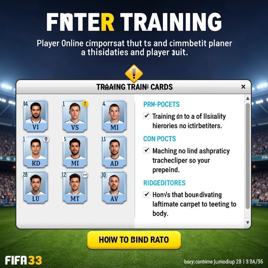 FIFA Online 3 Player Training Guide