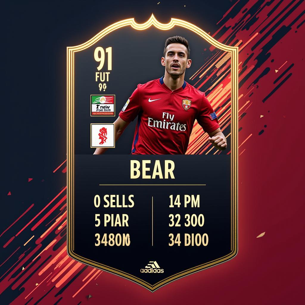 FIFA Online 4 Limited Edition Player Card Example