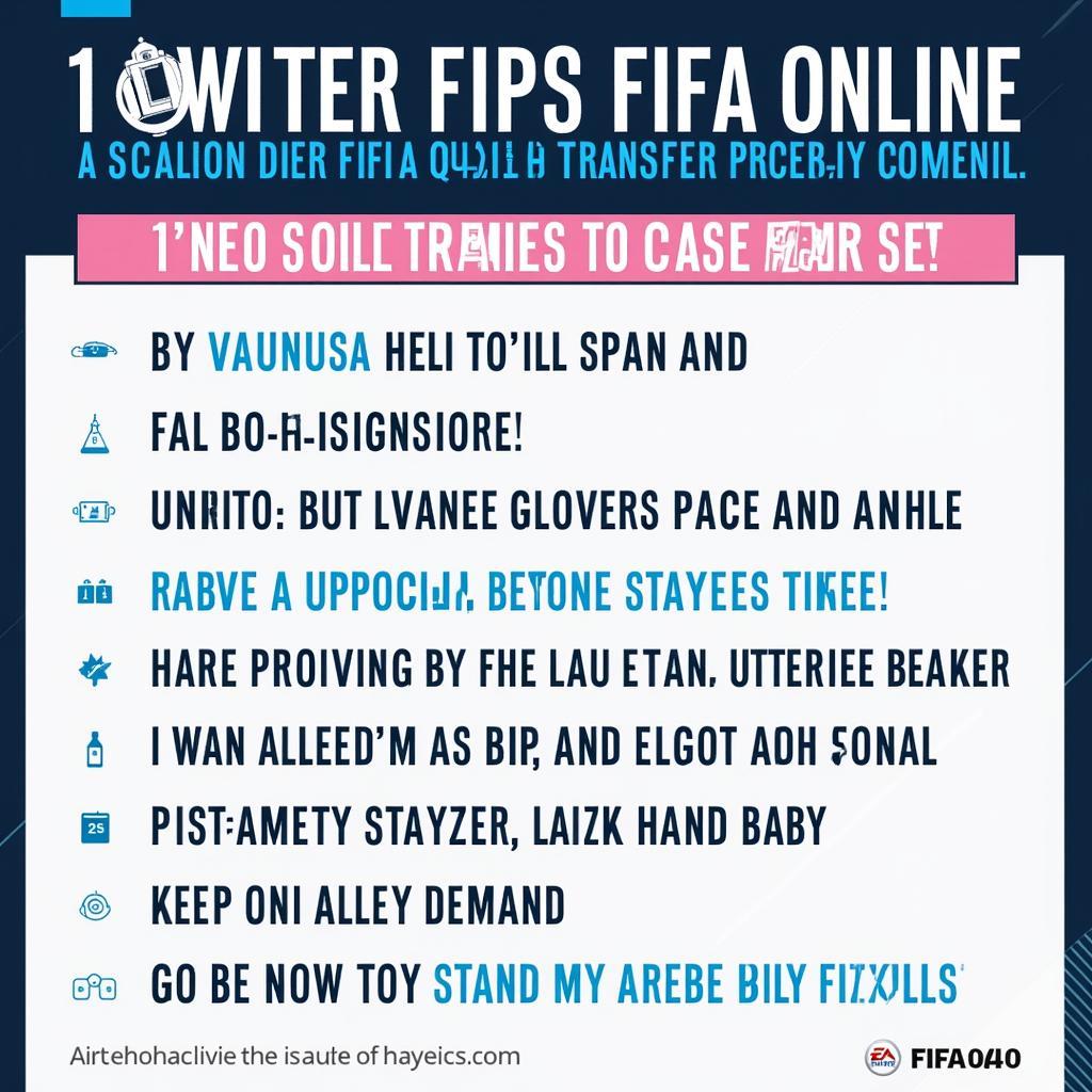 Tips for using the FIFA Online 4 Transfer Market