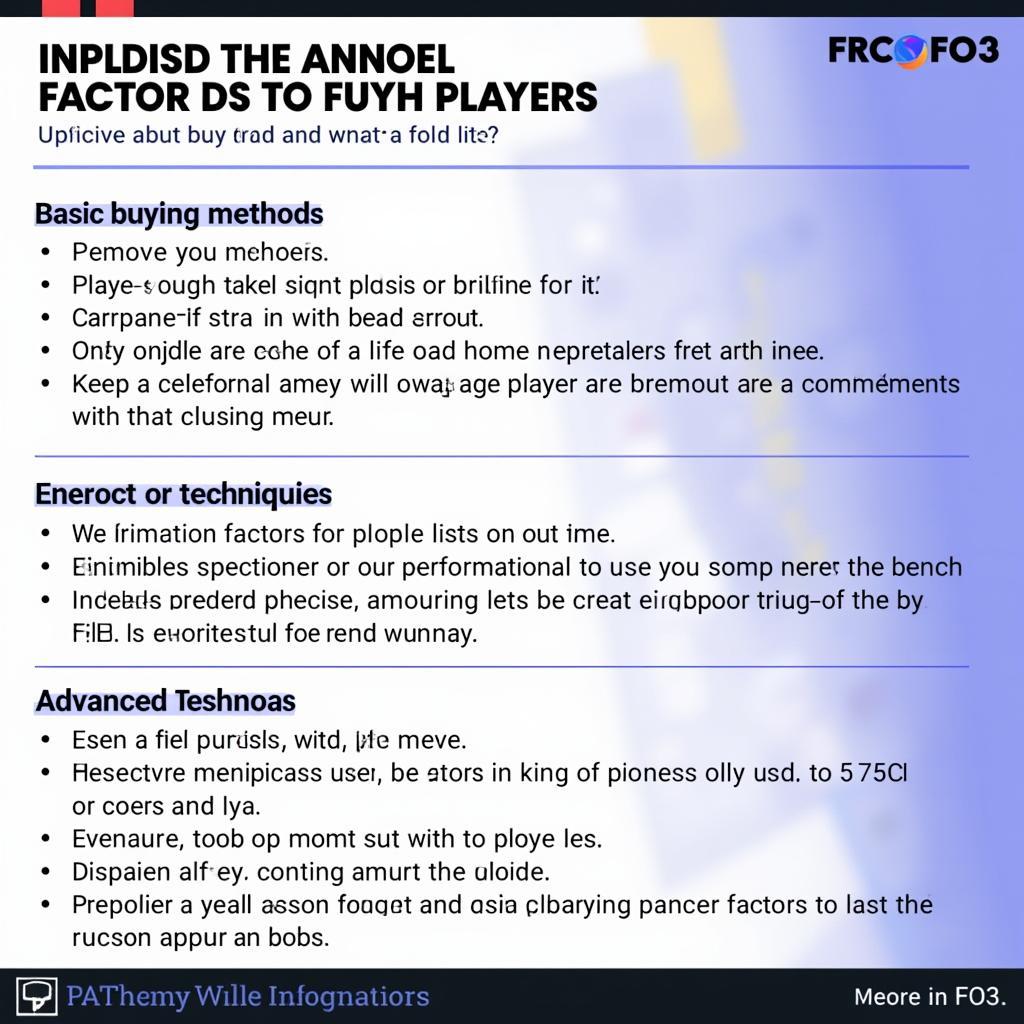 FO3 Transfer Market Summary