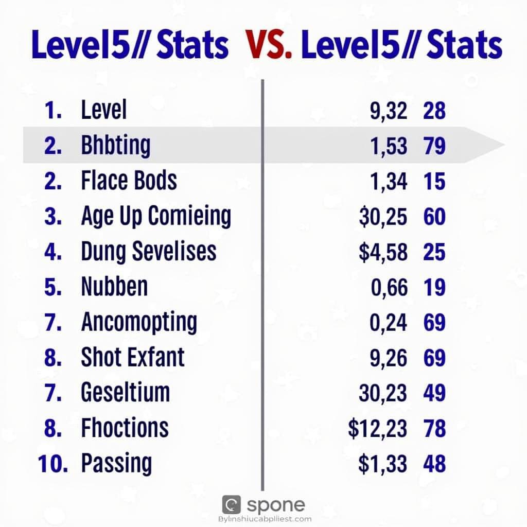 FO4 Level 5 Player Stats Comparison