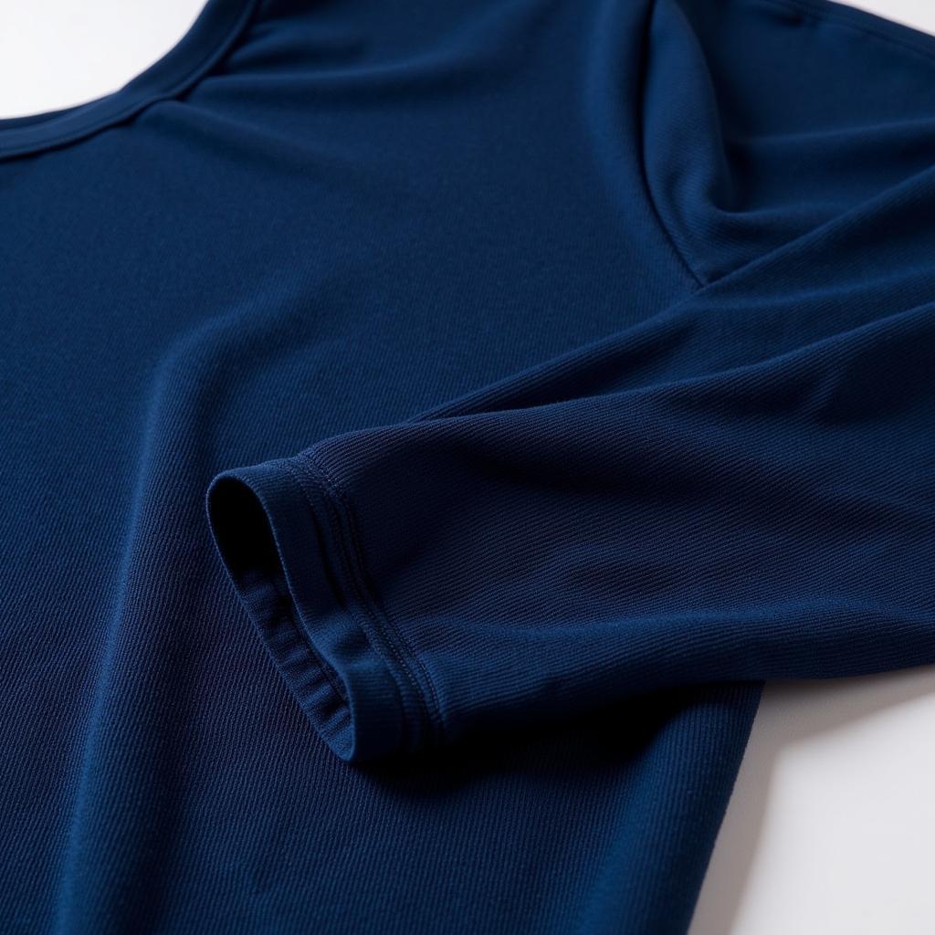 Close-up of a football base layer showing its breathable fabric