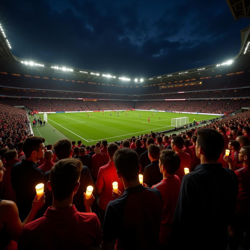 Football Fans Mourning