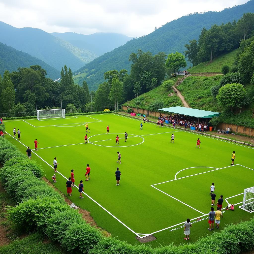 New Football Pitch in a Rural Commune