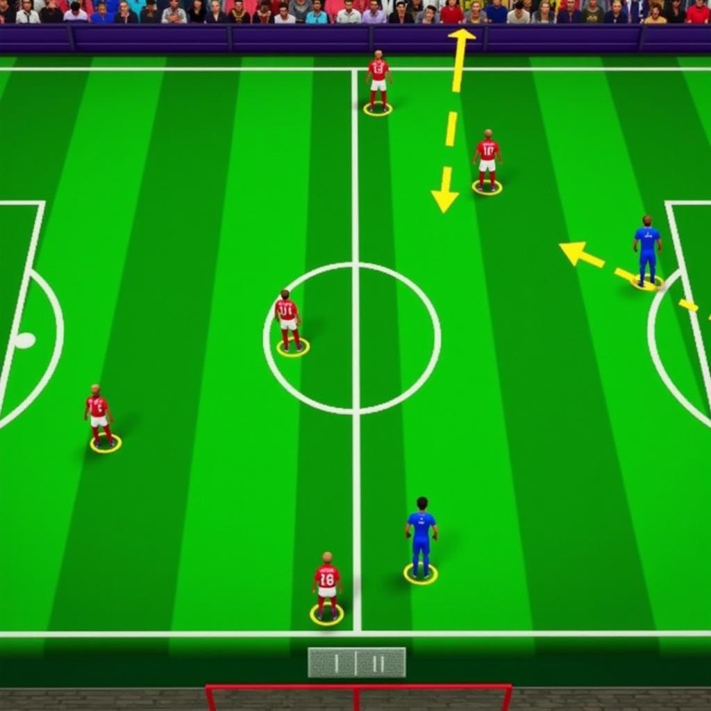 Tactical View in a Football Player Game