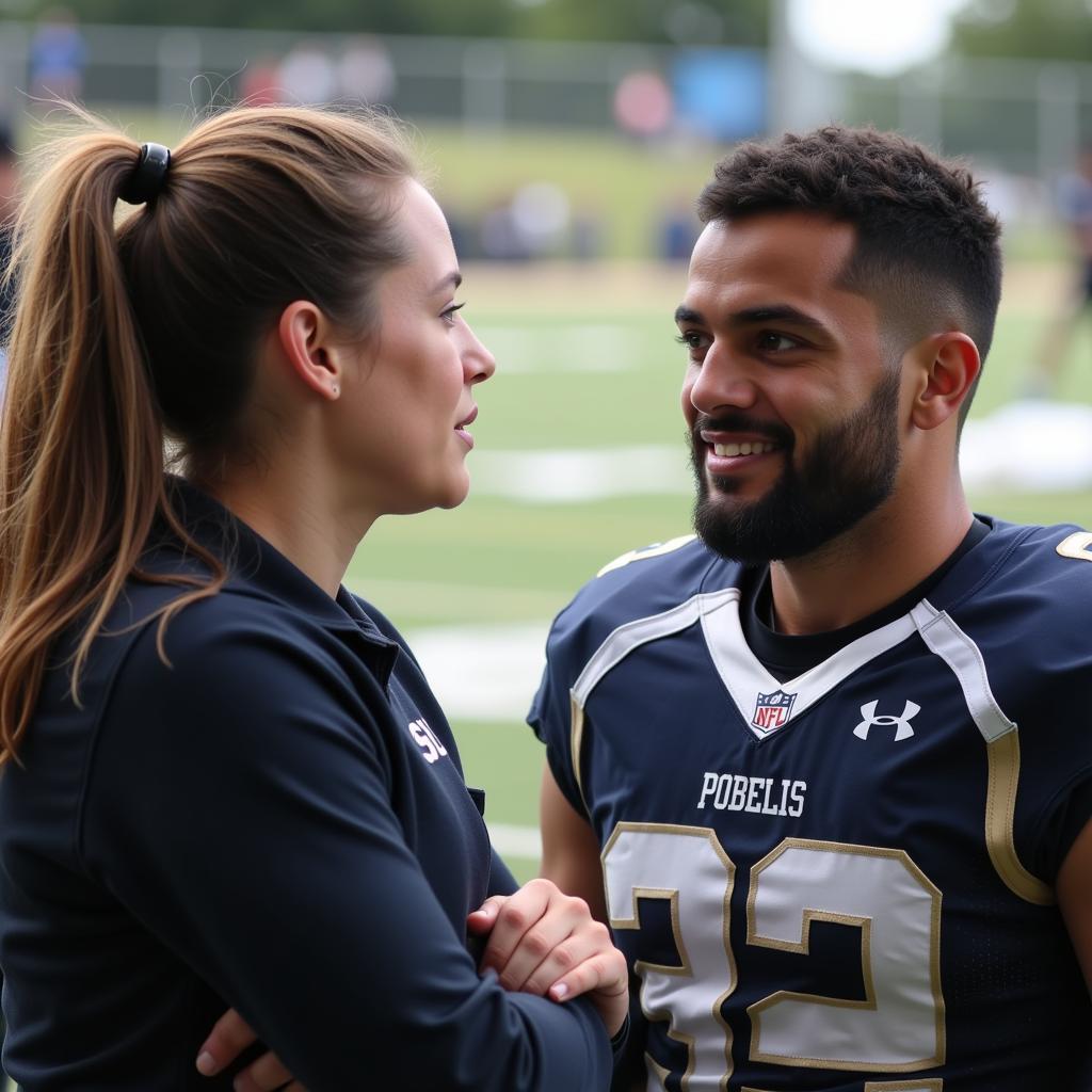 Football Player Seeking Mental Health Support