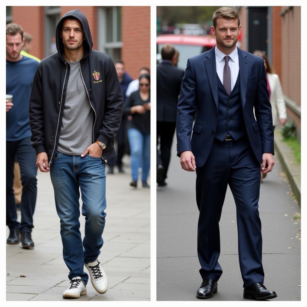 Football Player Off-Field Style: Streetwear and Formal Wear