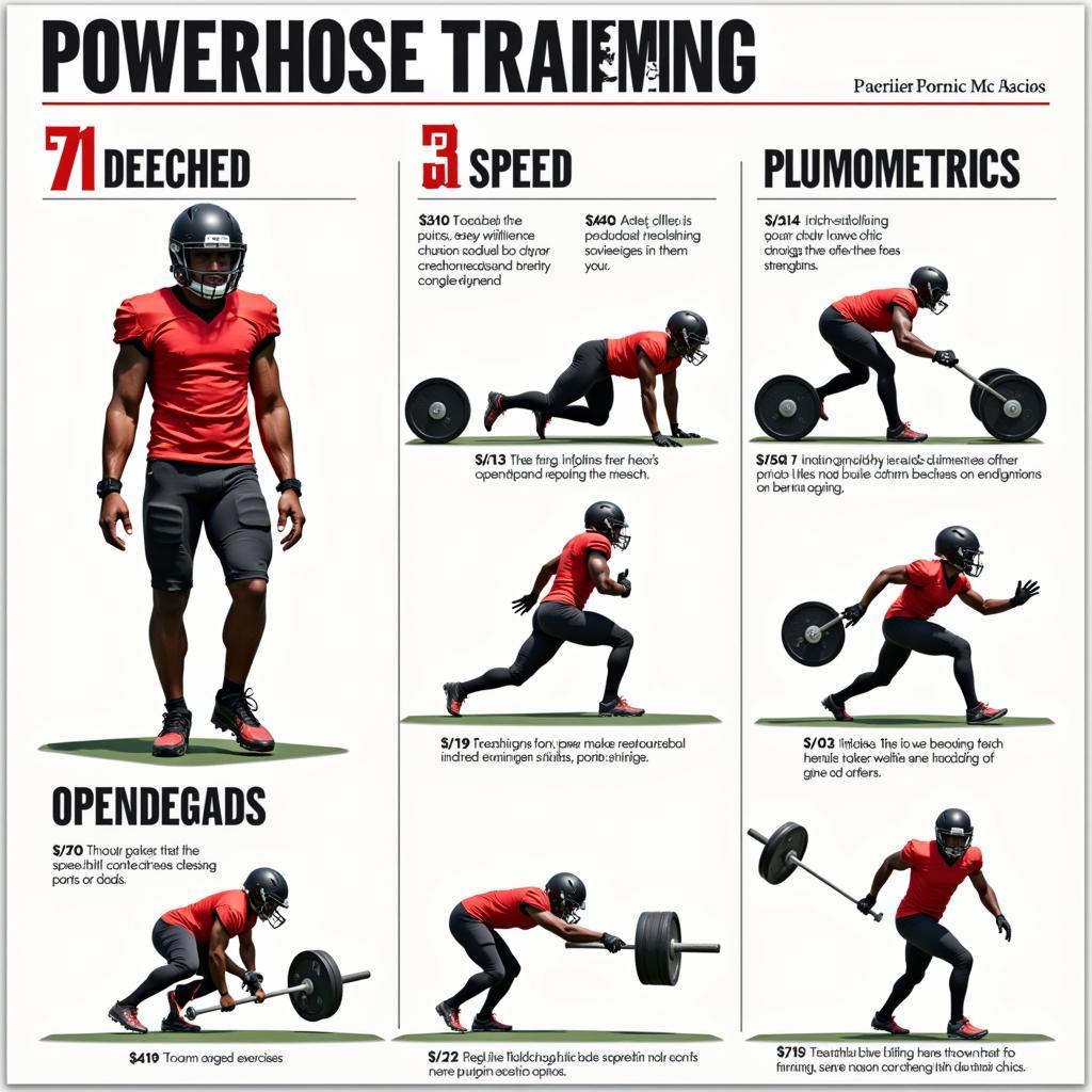 Football Player Powerhouse Physical Training