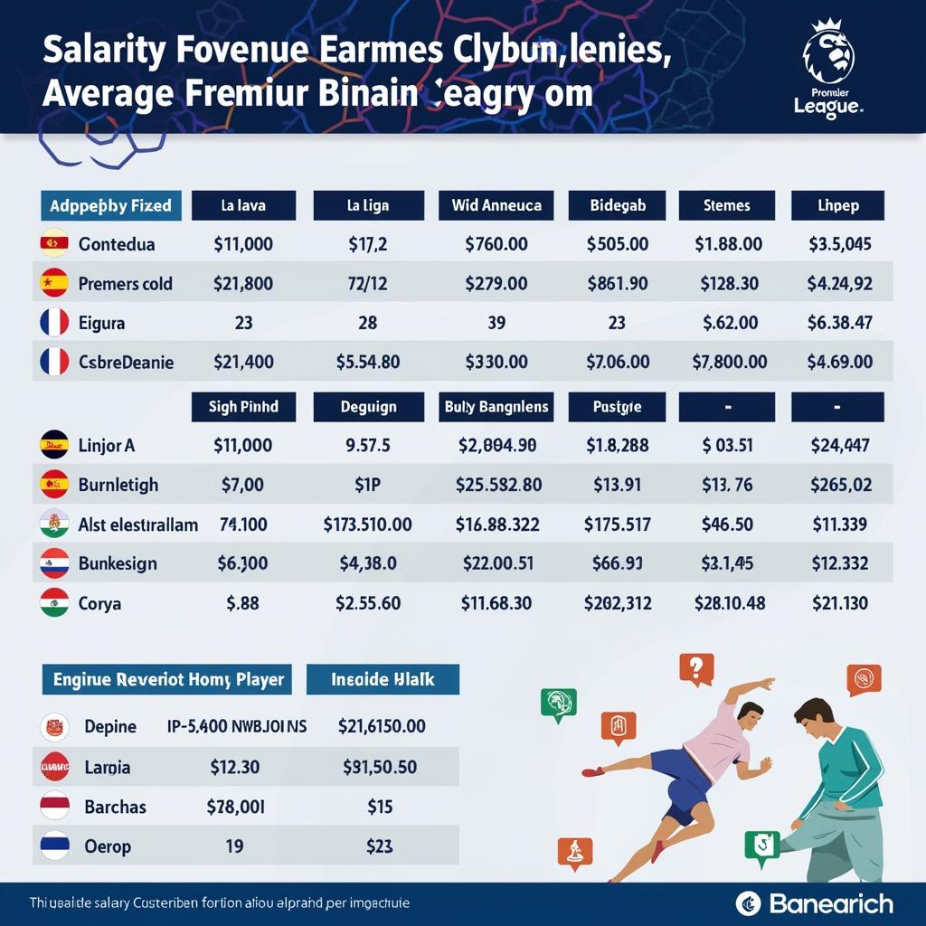 Football Player Salaries by League