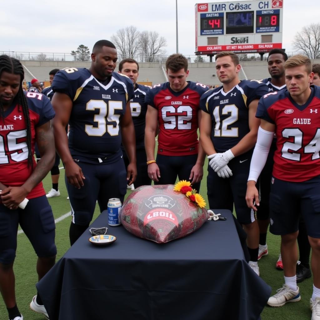 Football Players Memorial Service