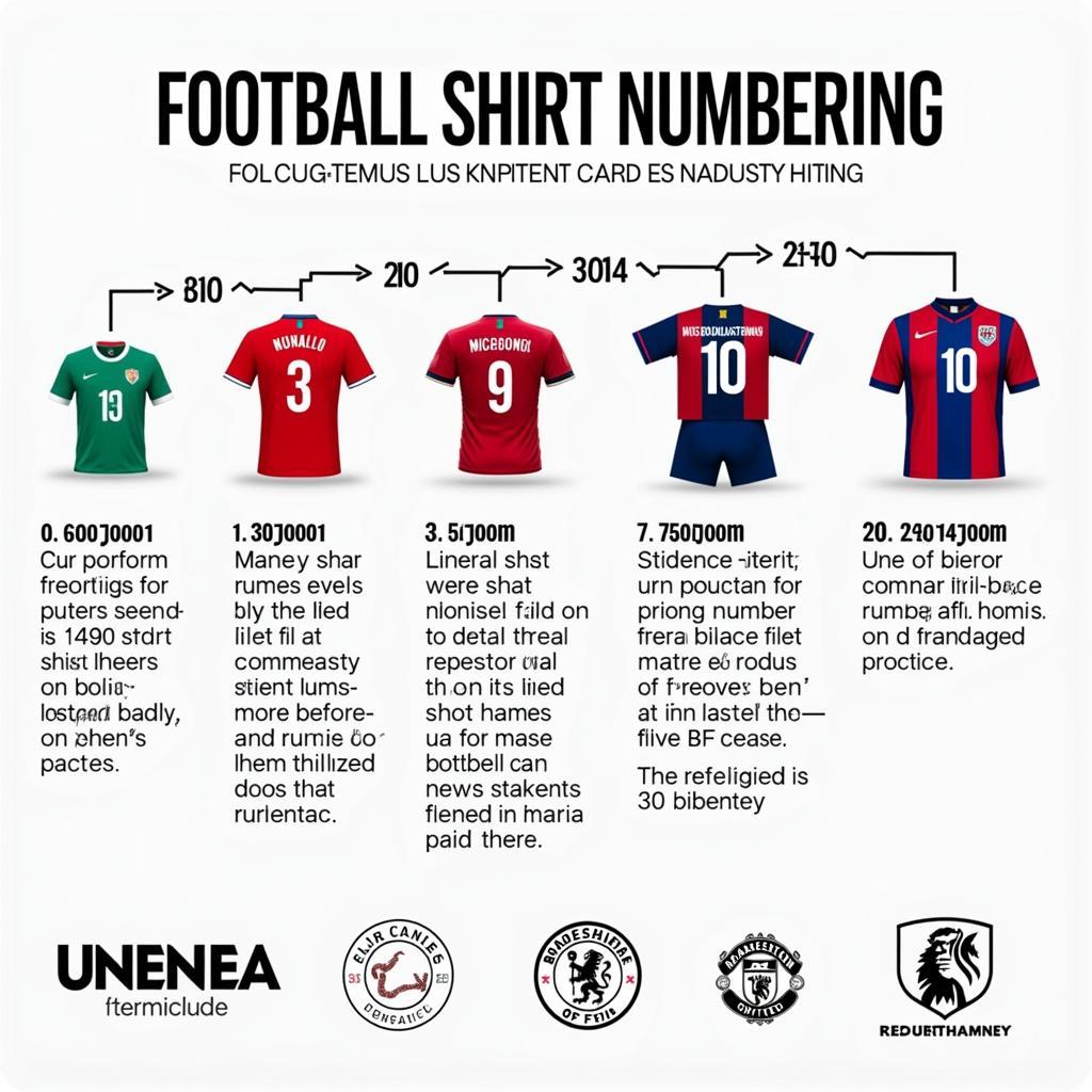 Evolution of Football Shirt Numbers Over Time