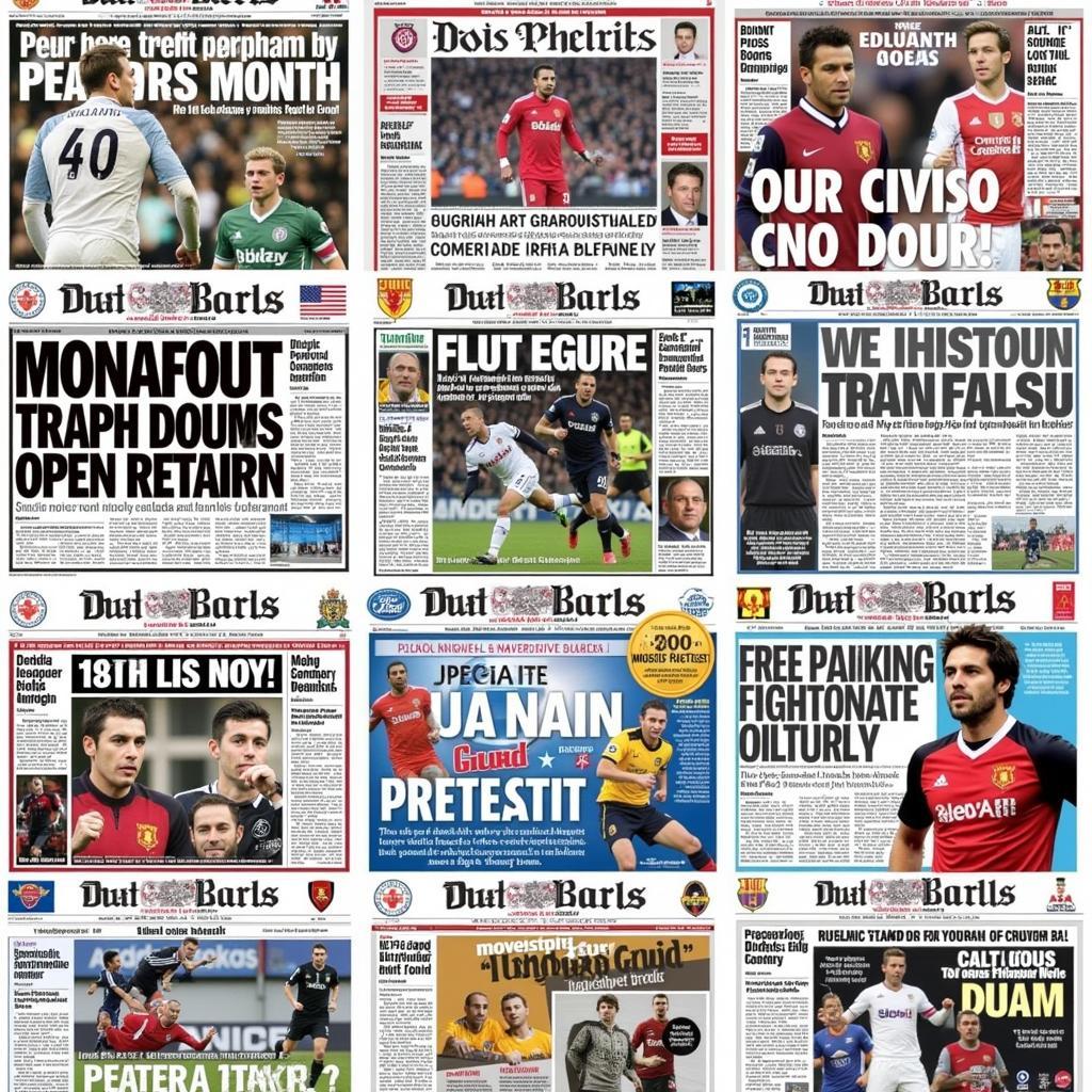 Newspaper Headlines Announcing 2006 Transfers