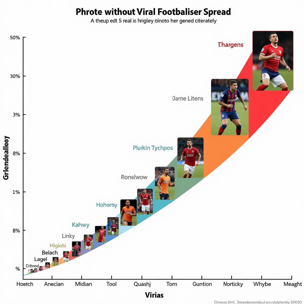 Footballer Edit Social Media Impact: A graph showing the viral spread of a popular footballer photo edit across various social media platforms.