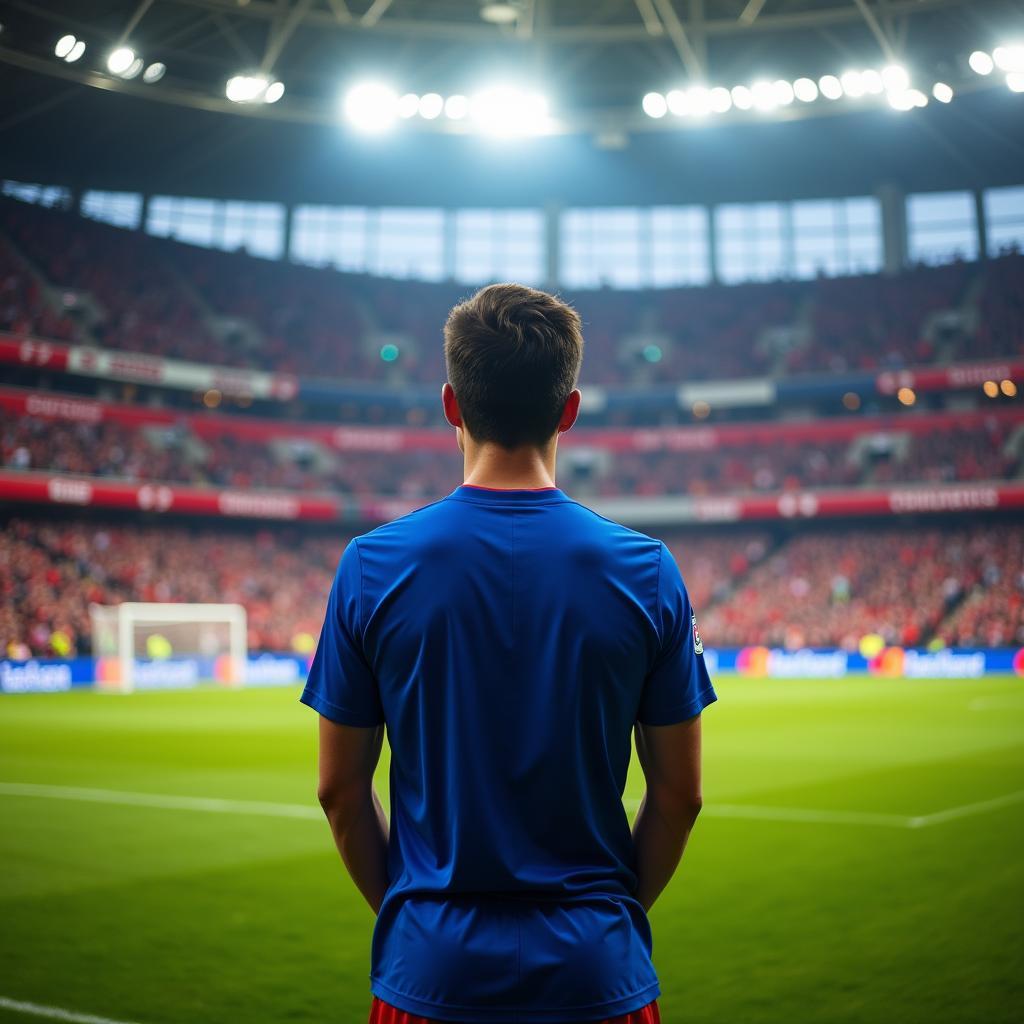 Footballer looking towards a bright future