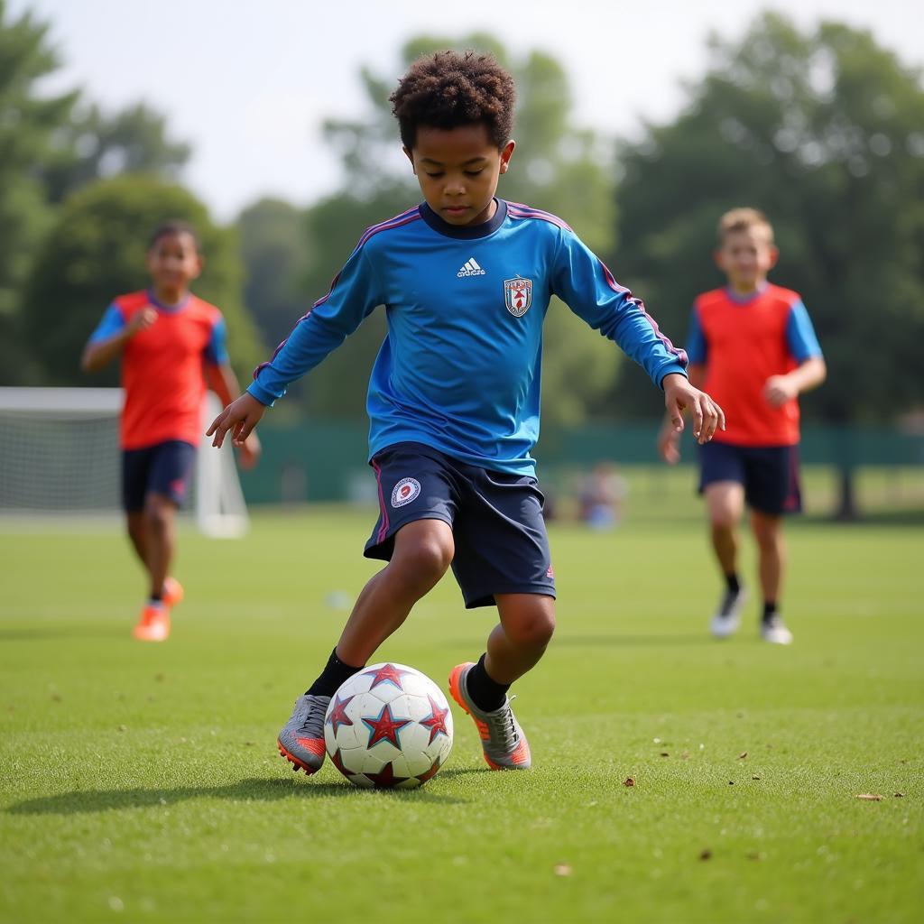 Footballer Kaye in Youth Training