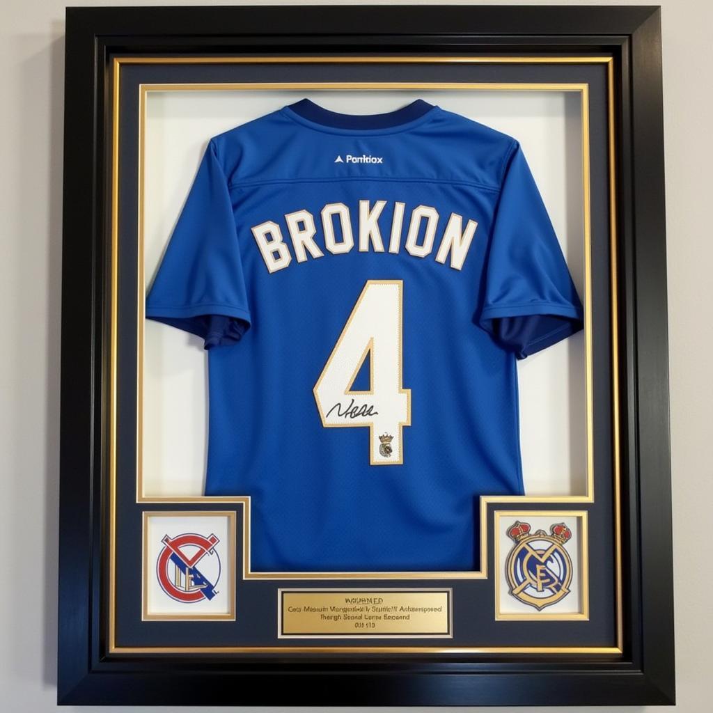 Signed Football Jersey in a Collection