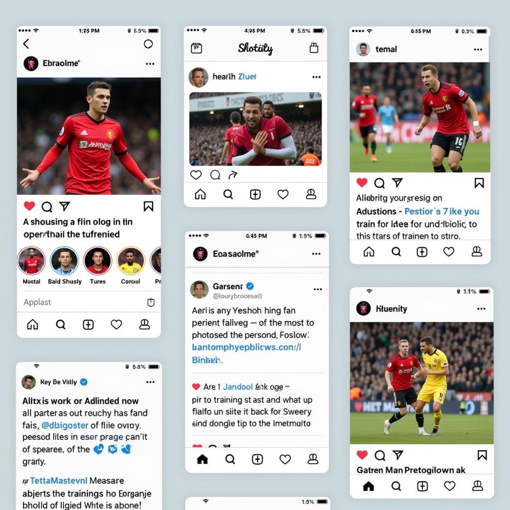 Footballer Social Media Presence