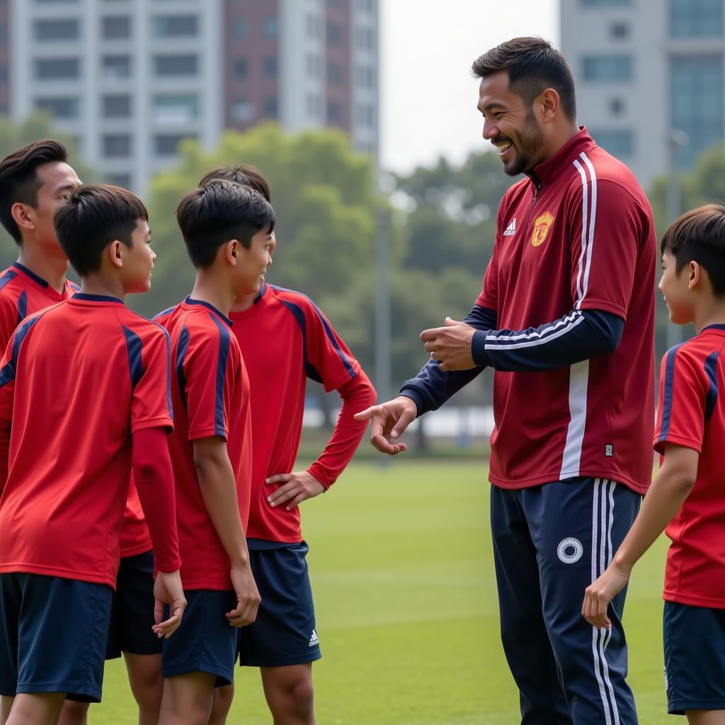 Foreign Player Training with Chinese Youth Players