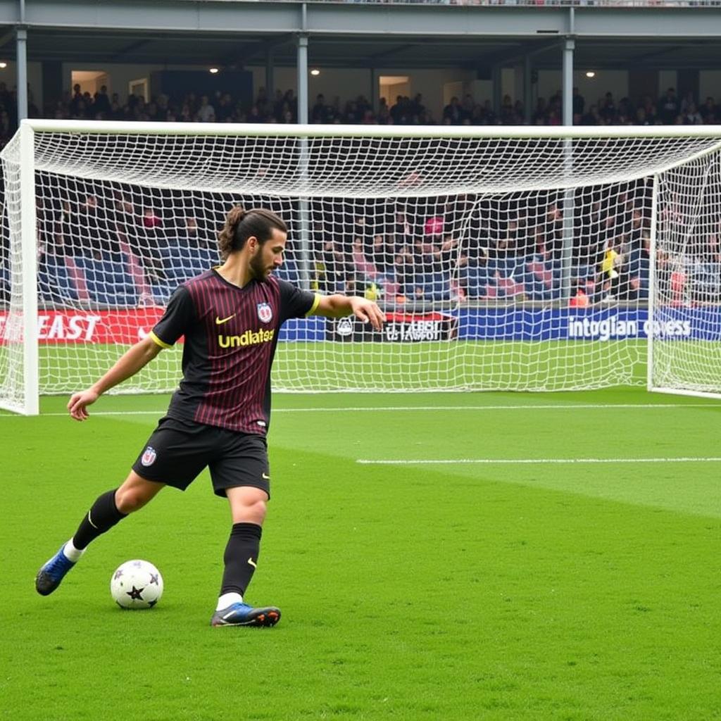 Practicing Free-Kick Drills