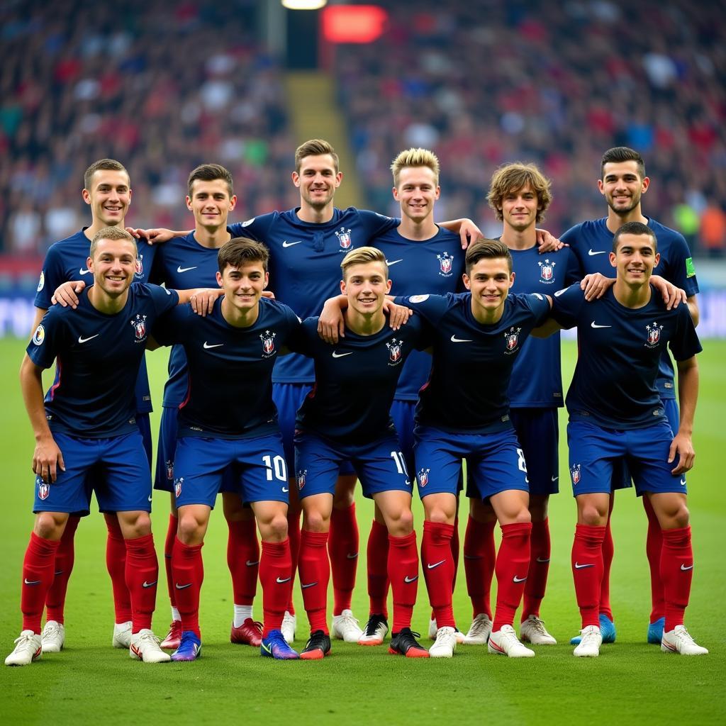 French Youth National Football Team Group Photo