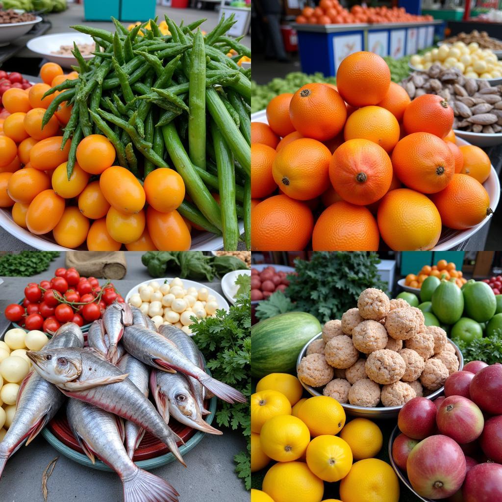 Fresh Produce at Bung Thu Dau Mot Market