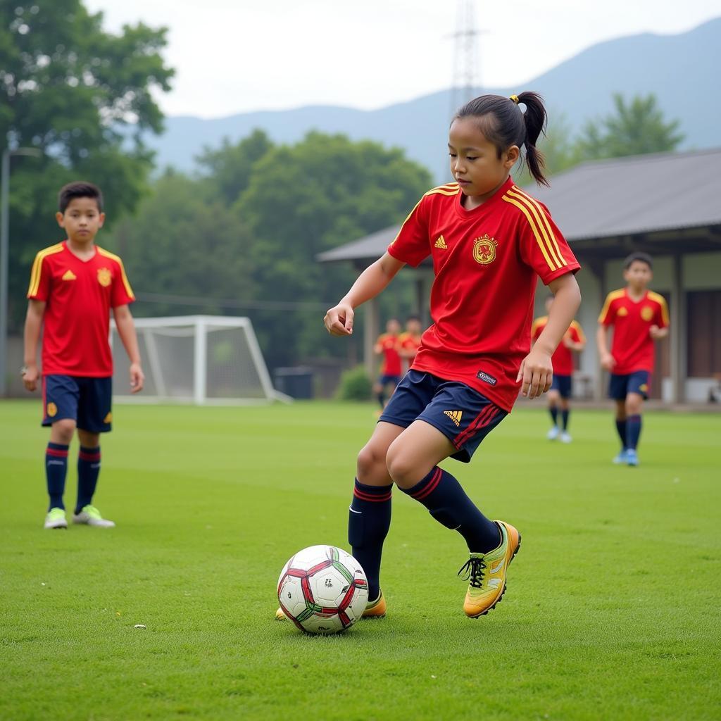 Future Nghe An Football Stars Training