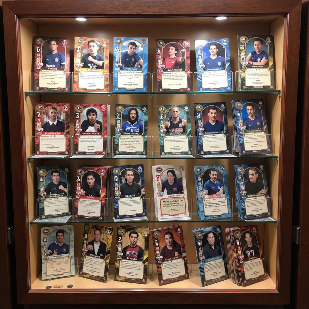 Display Case of GGO Player Cards