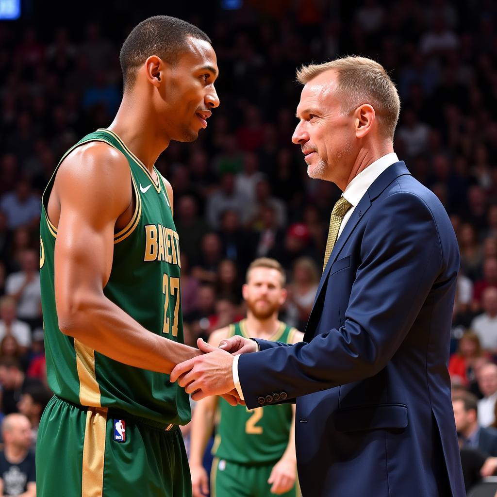 Giannis Antetokounmpo and Erling Haaland Meet