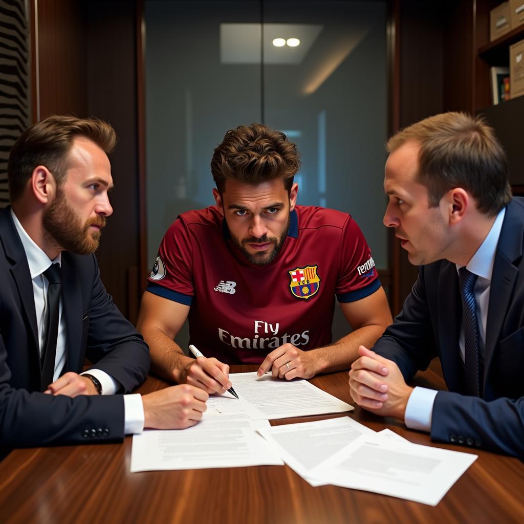 Global Football Transfer Negotiation