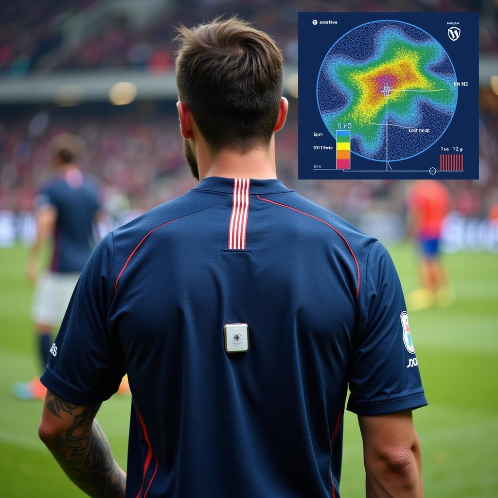 GPS Tracker in Football Jersey