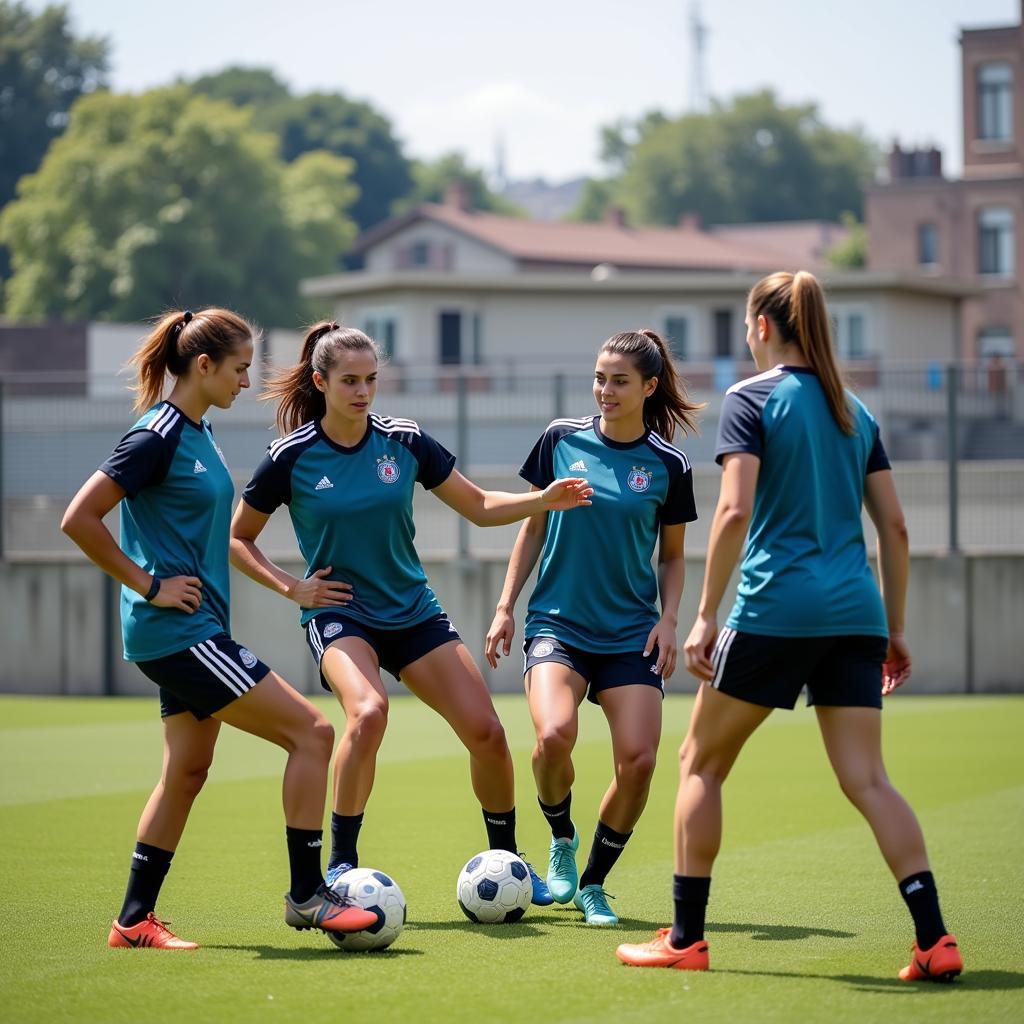 Ha Nam Women's Football Team Training