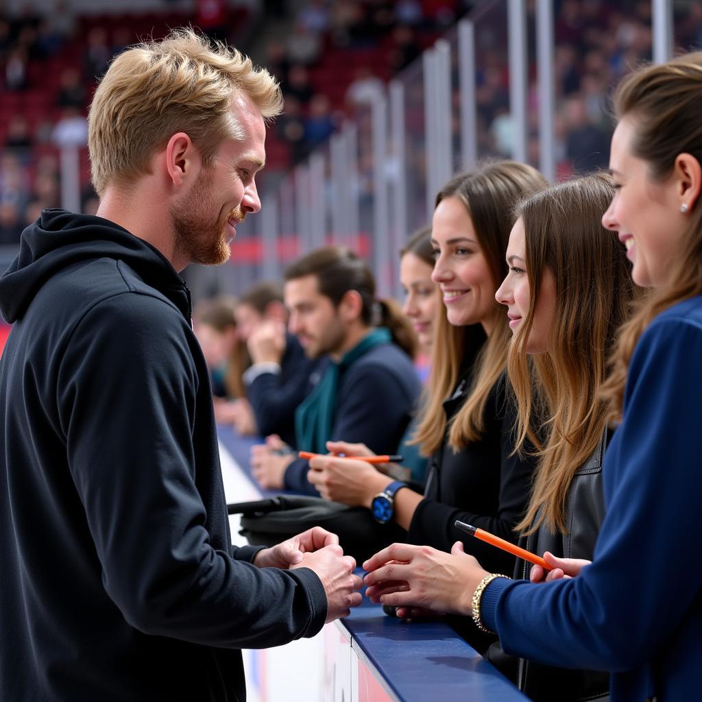 Erling Haaland Interacting with Fans During the 21/22 Season