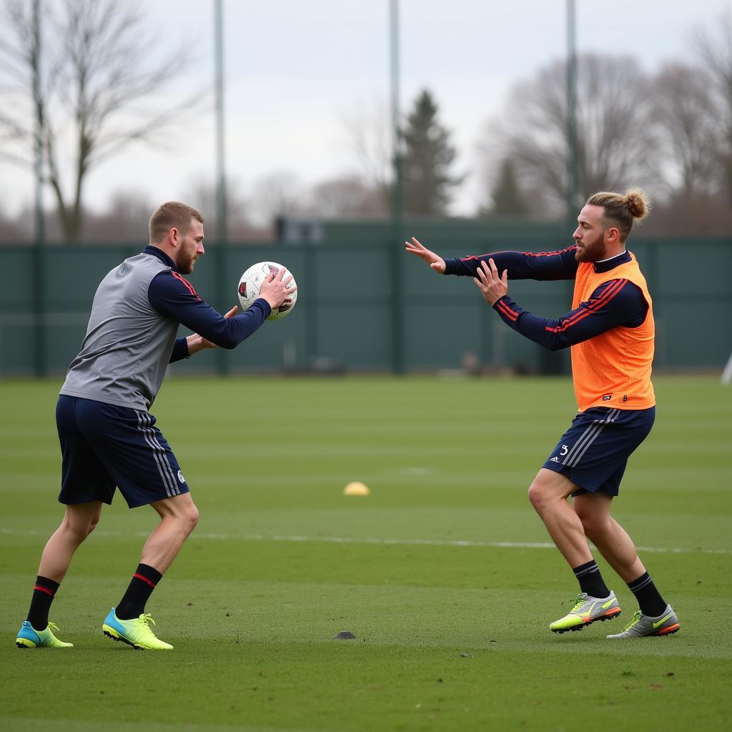 Haaland and Bellingham at the Training Ground