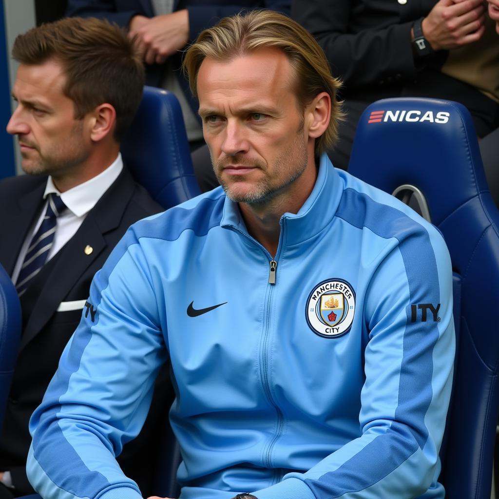 Erling Haaland on the bench for Manchester City