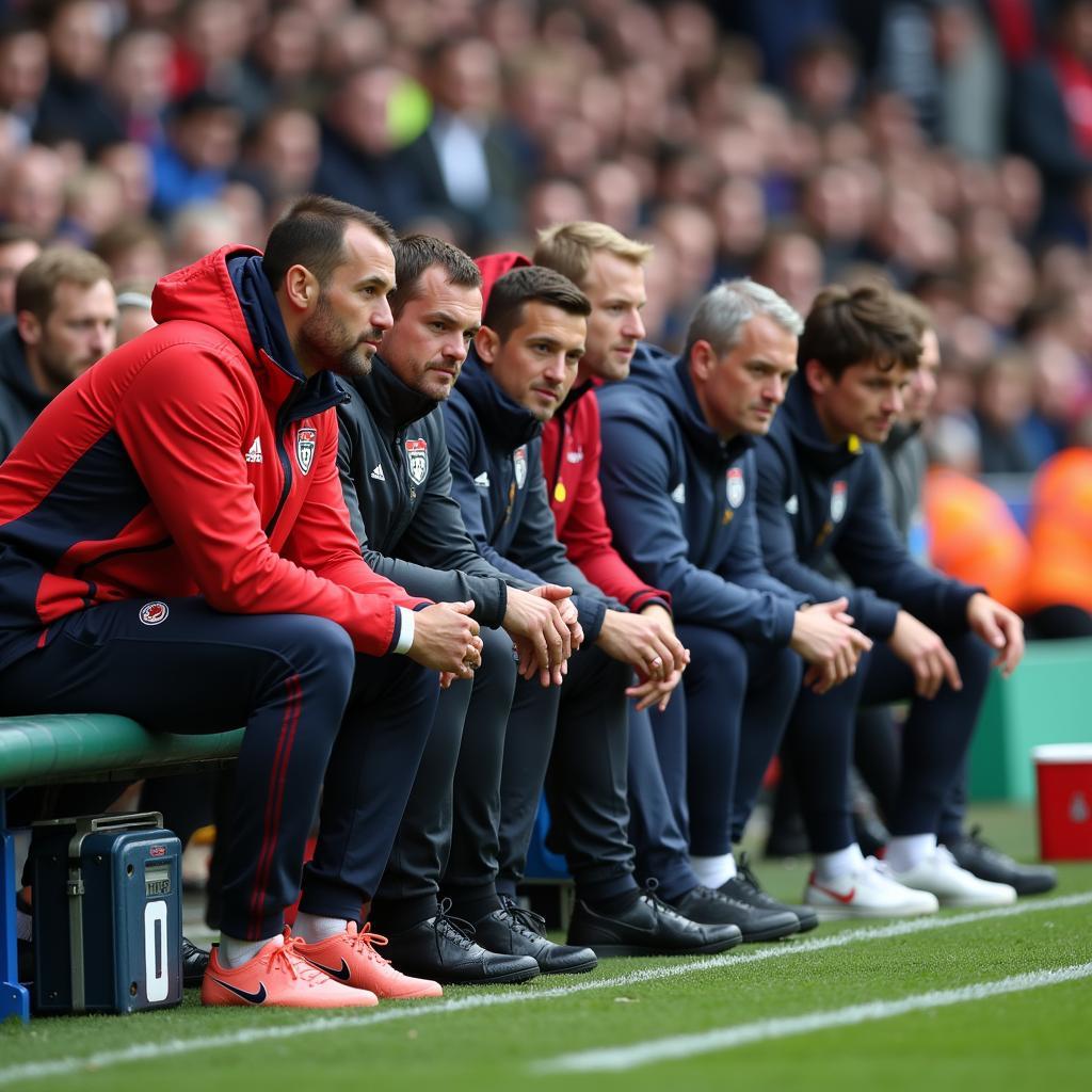 Haaland on the bench during squad rotation