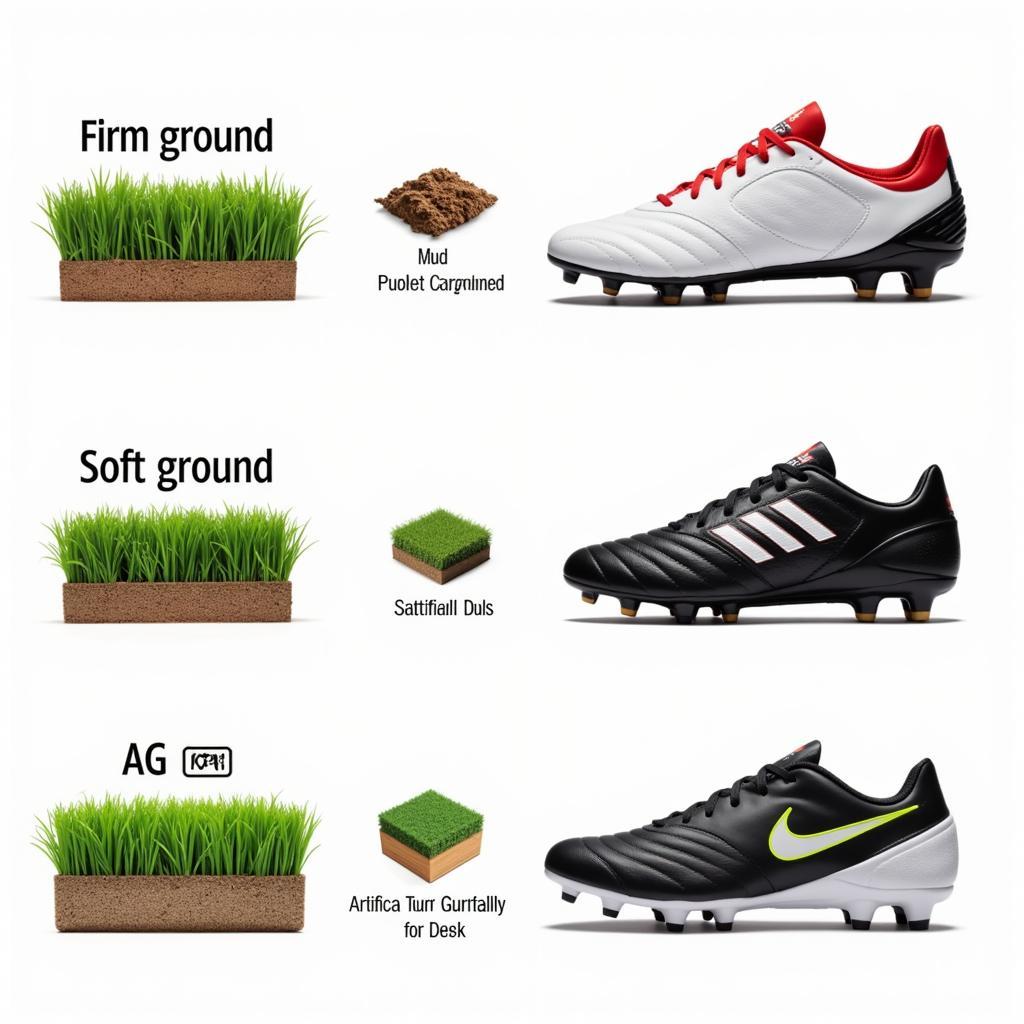 Haaland boots for different playing surfaces