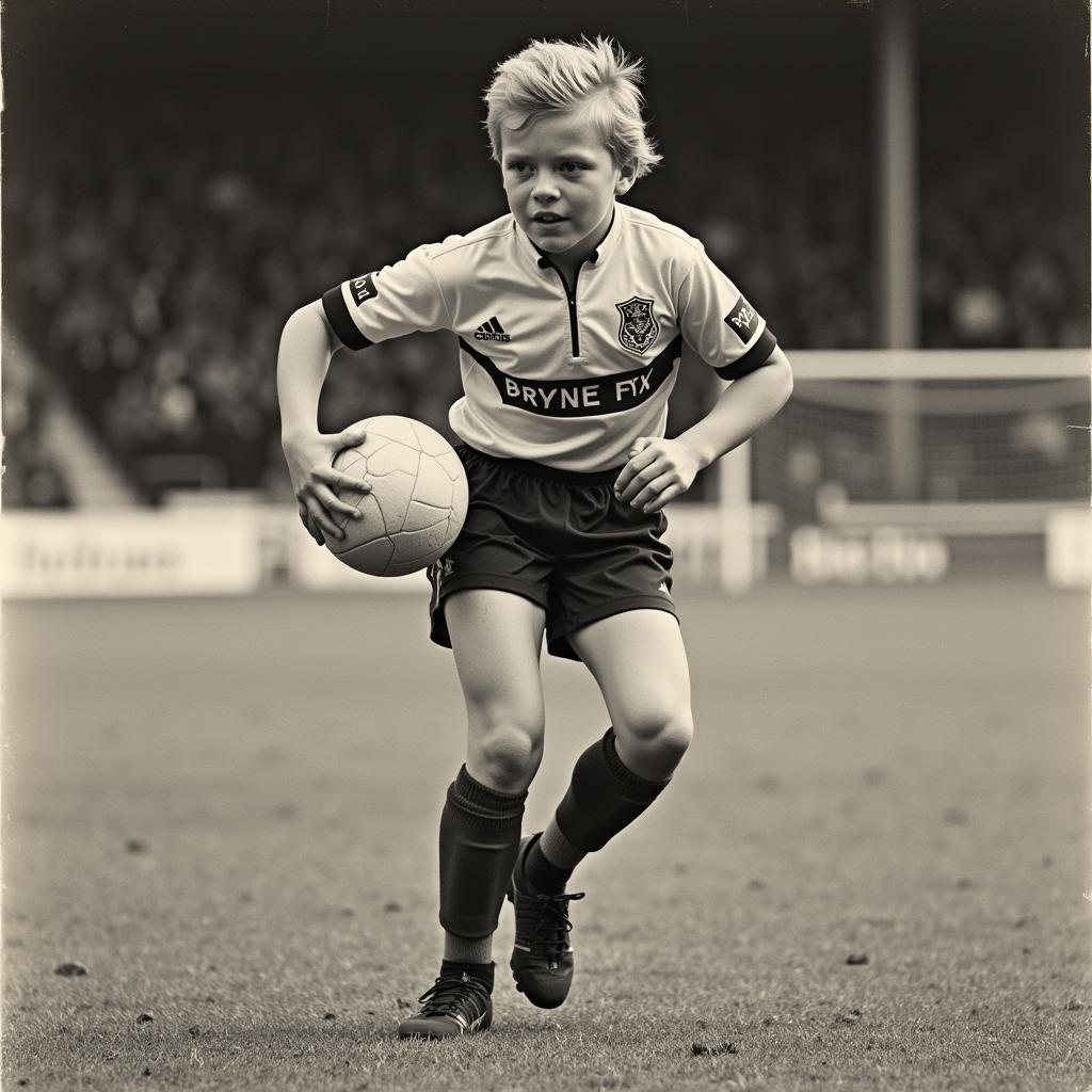 Erling Haaland in Bryne FK youth team