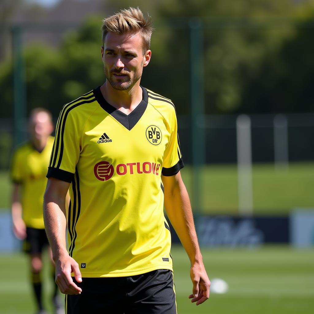 Haaland training with BVB