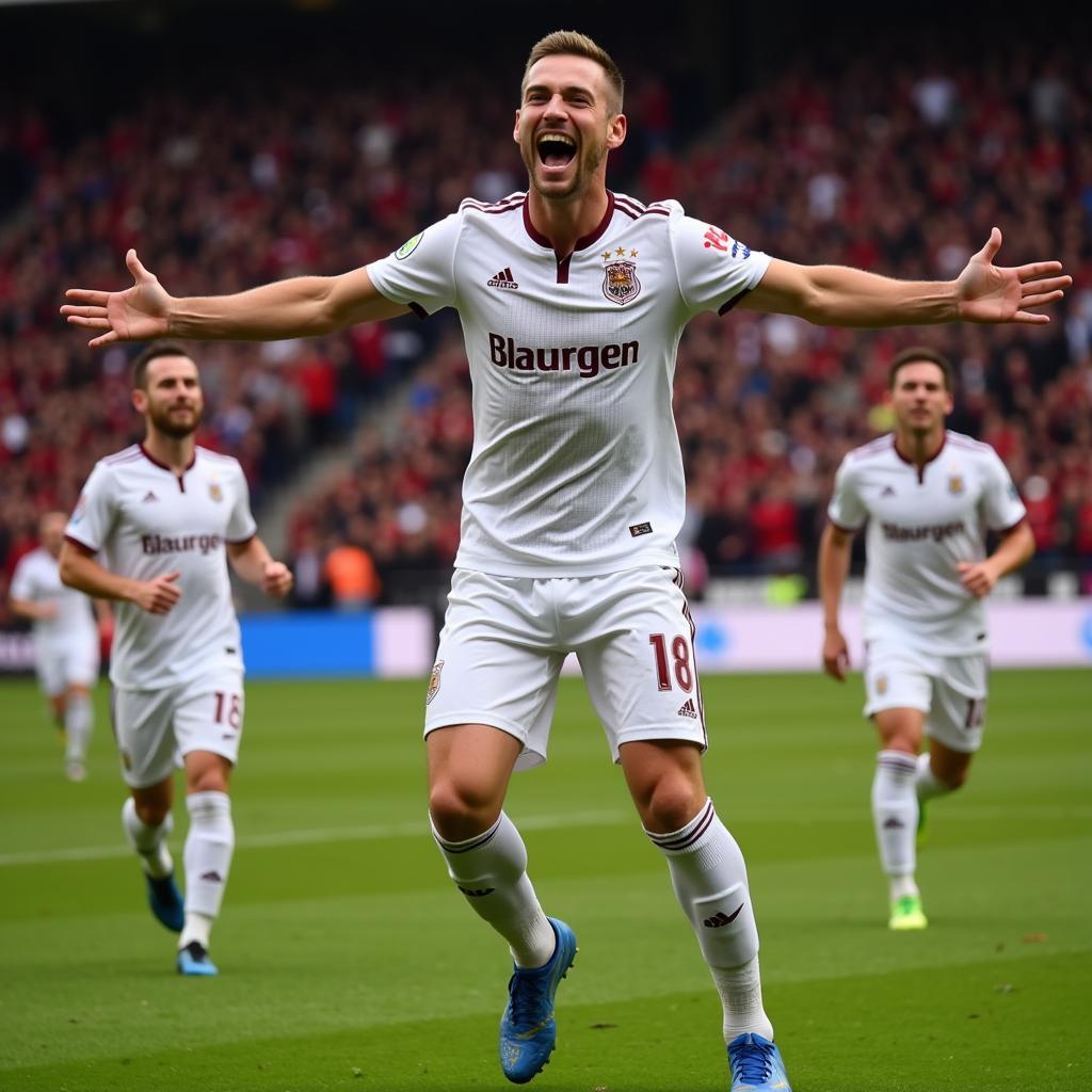 Erling Haaland Celebrating a Goal