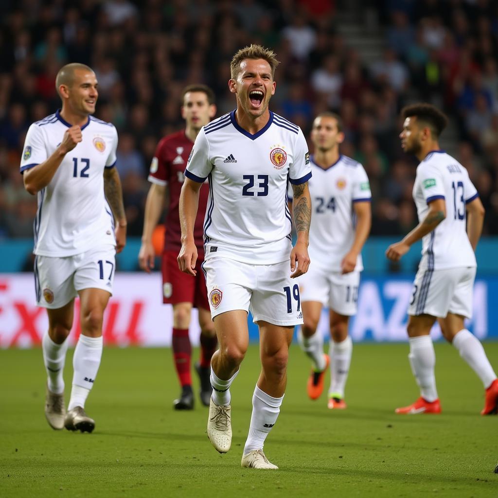 Haaland Celebrating a Goal