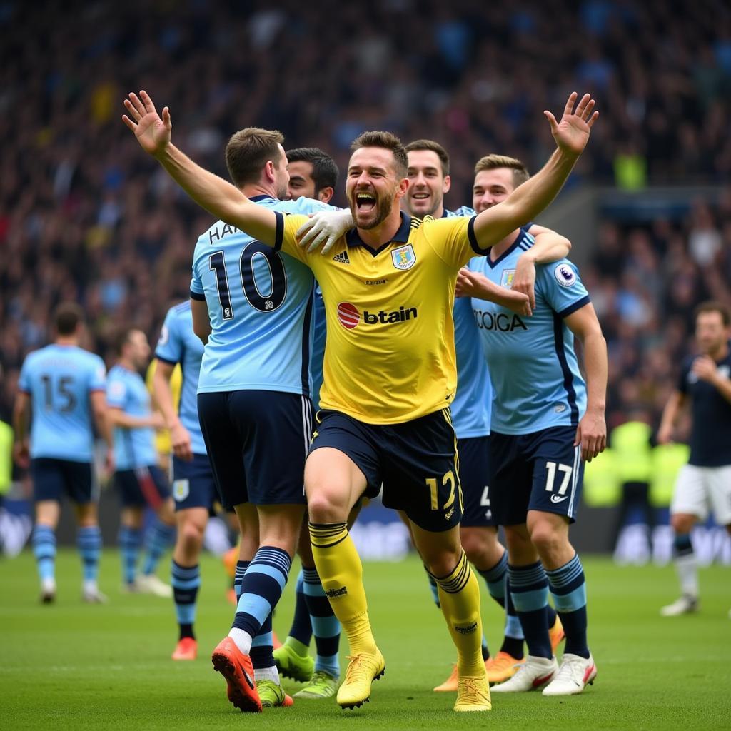 Haaland celebrates scoring a crucial goal against Burnley