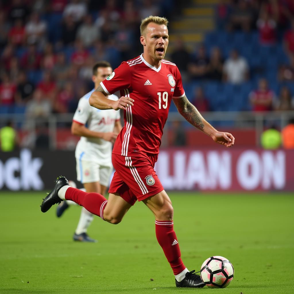 Erling Haaland Celebrating a Goal