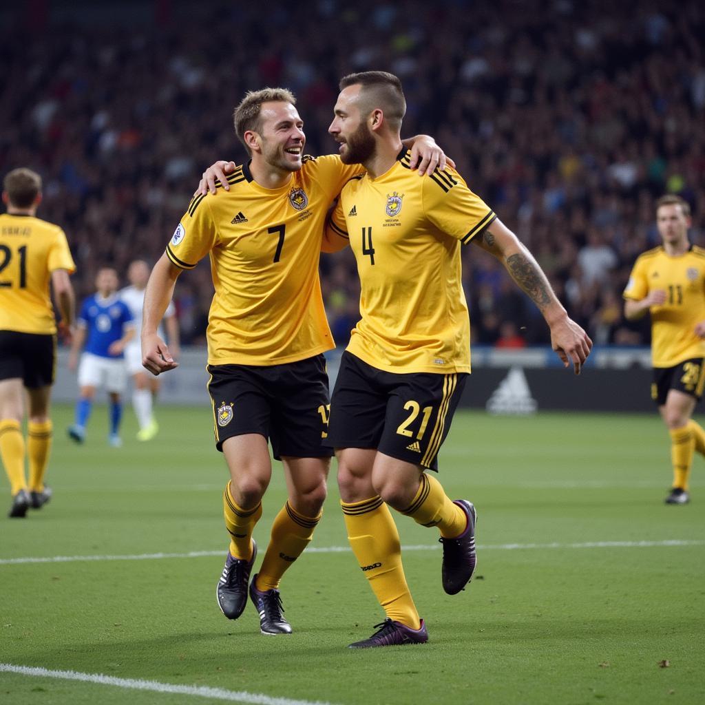 Erling Haaland Celebrating a Goal