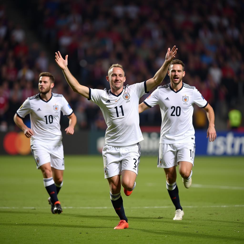 Haaland Celebrating a Goal