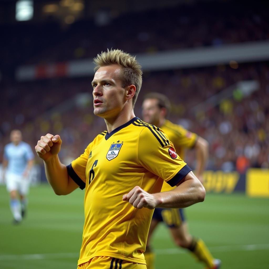 Erling Haaland Celebrates a Goal