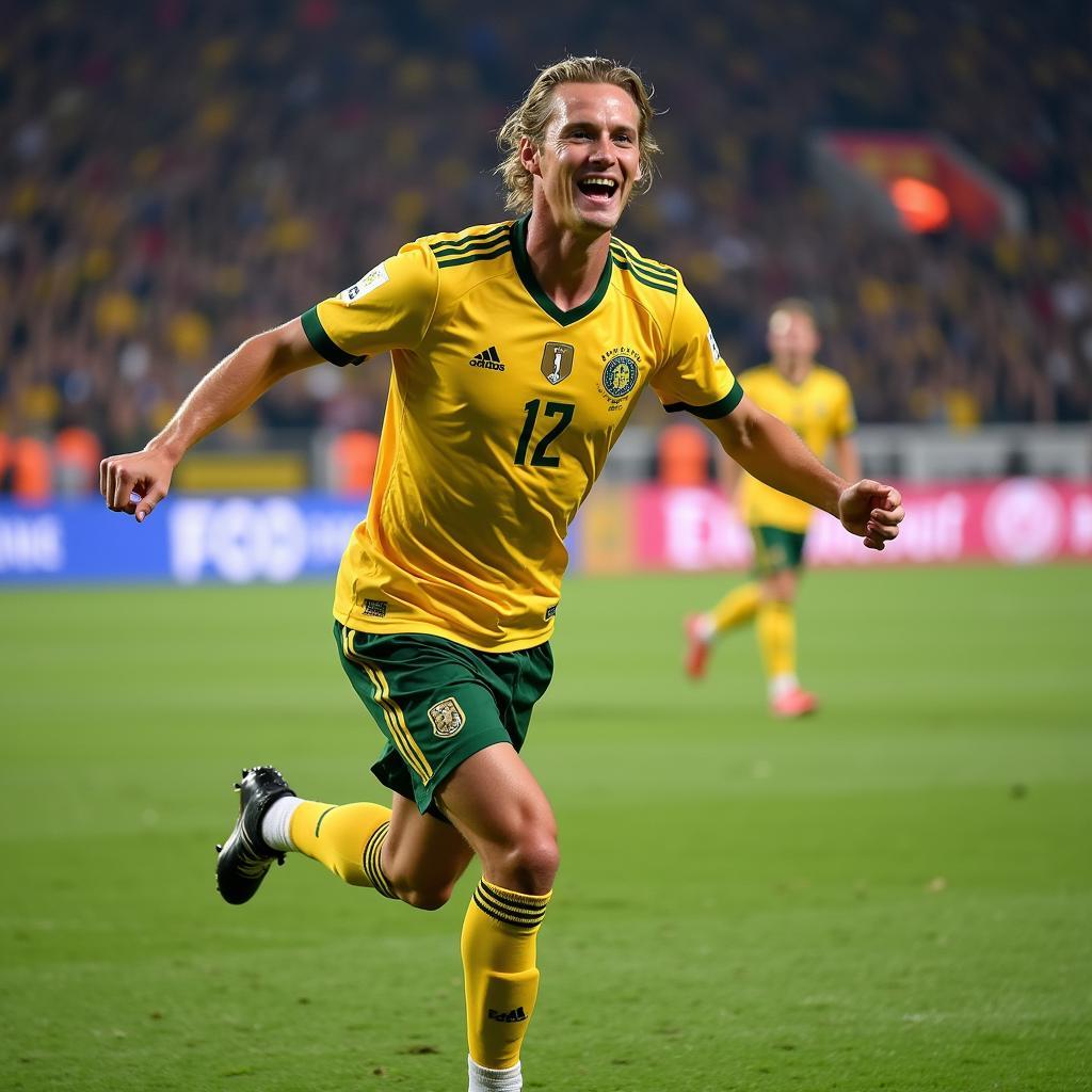 Erling Haaland Celebrating a Goal