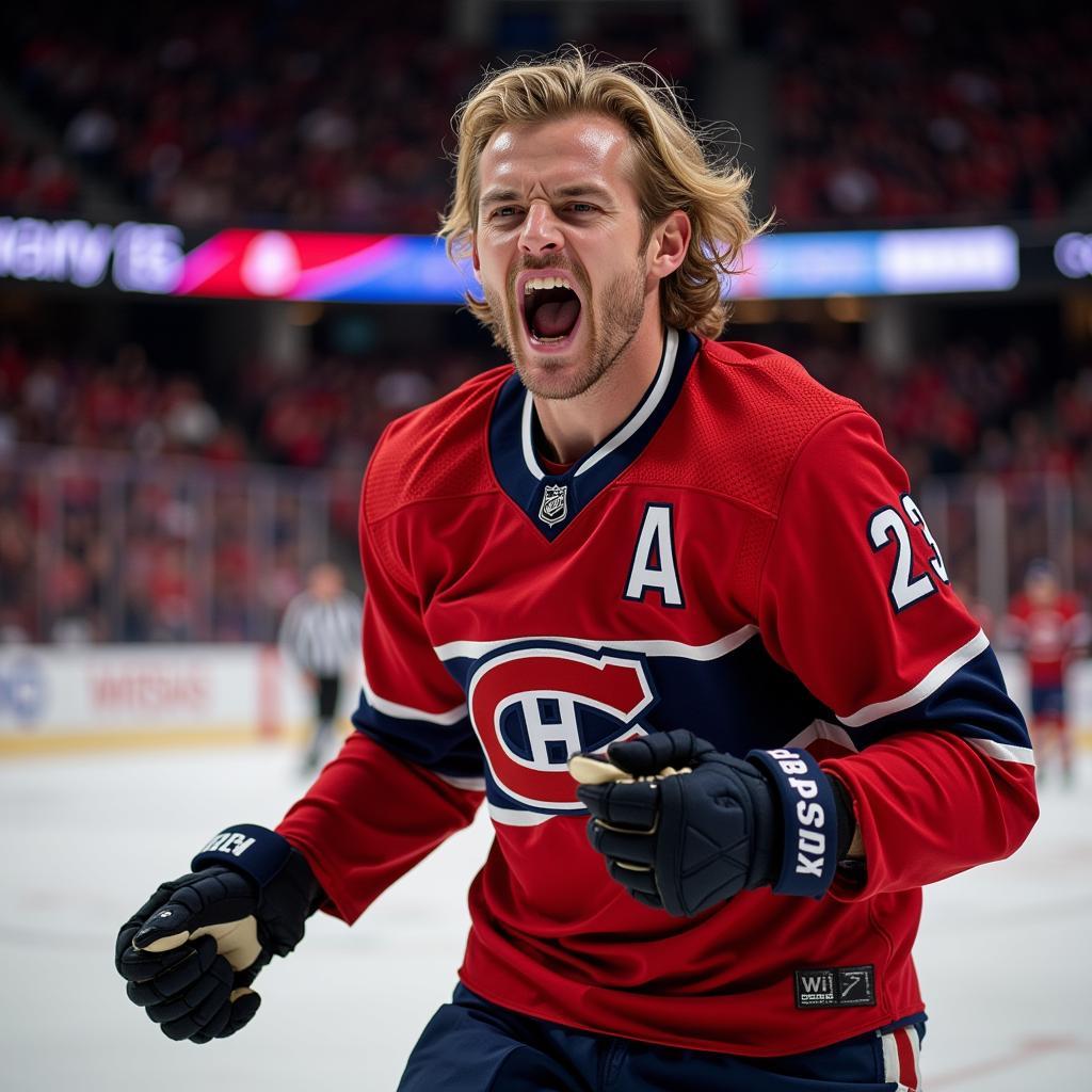 Haaland Celebrates a Goal with Fiery Passion