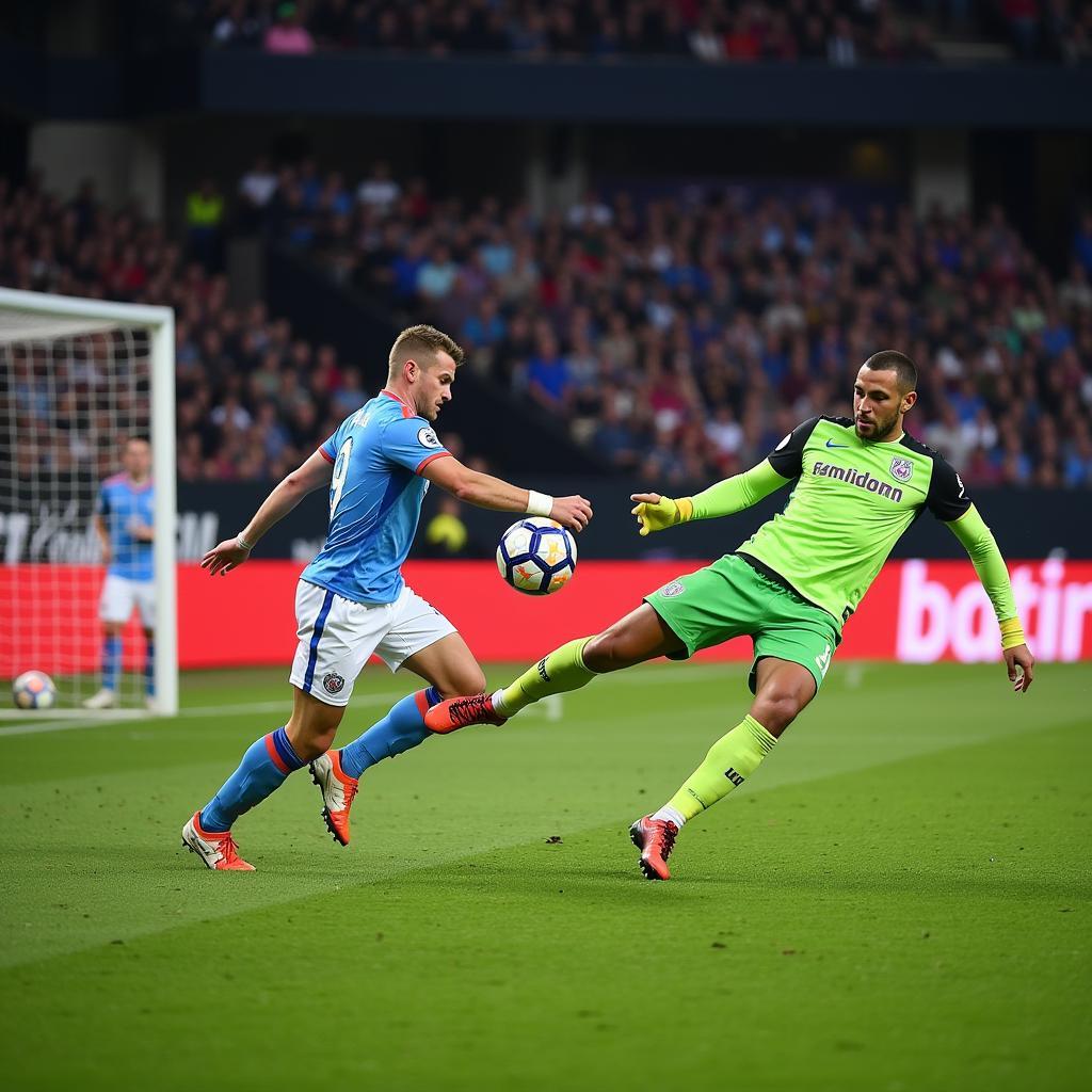 Haaland scores a goal in the Champions League